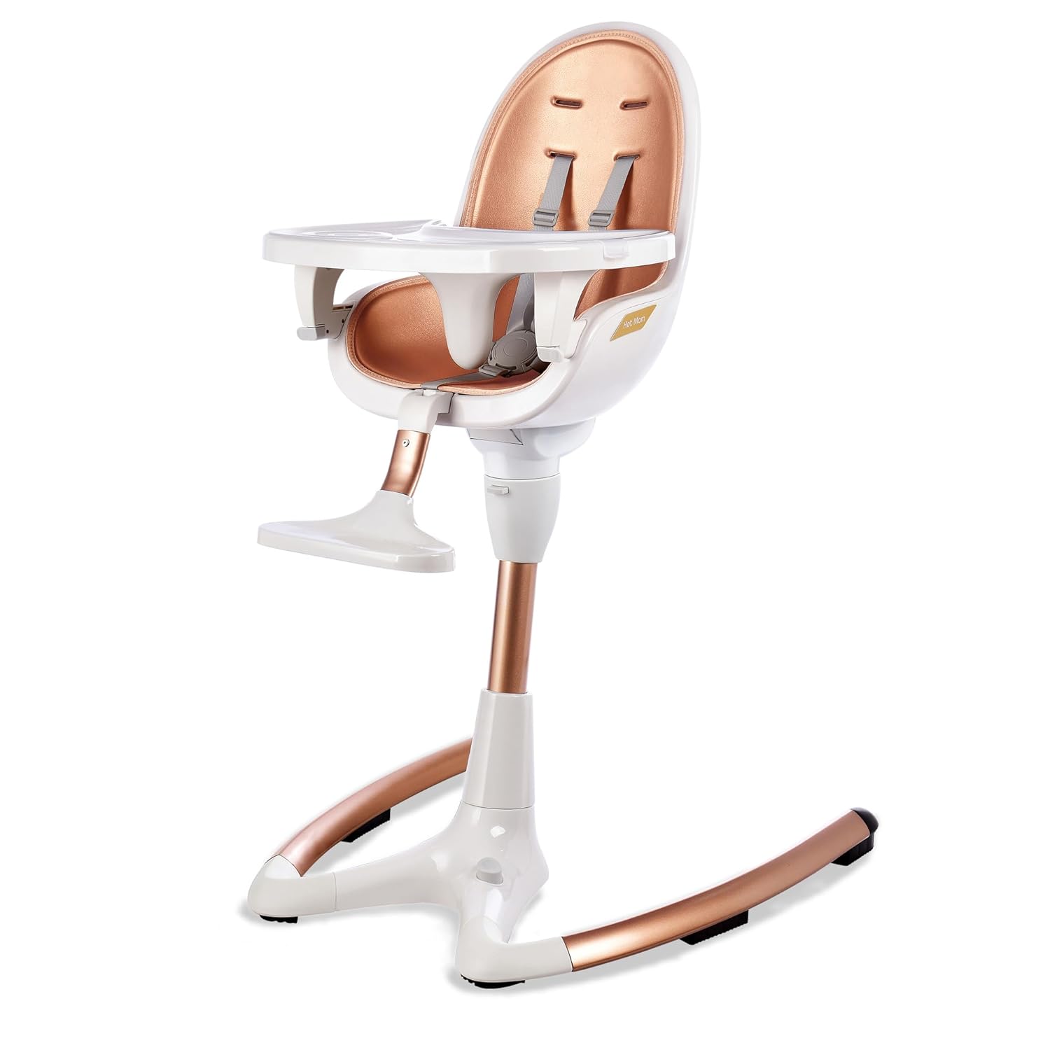 Hot Mom Baby High Chair Angle Adjustable with Fashion Versatility Baby&Toddler Eating Chair,White