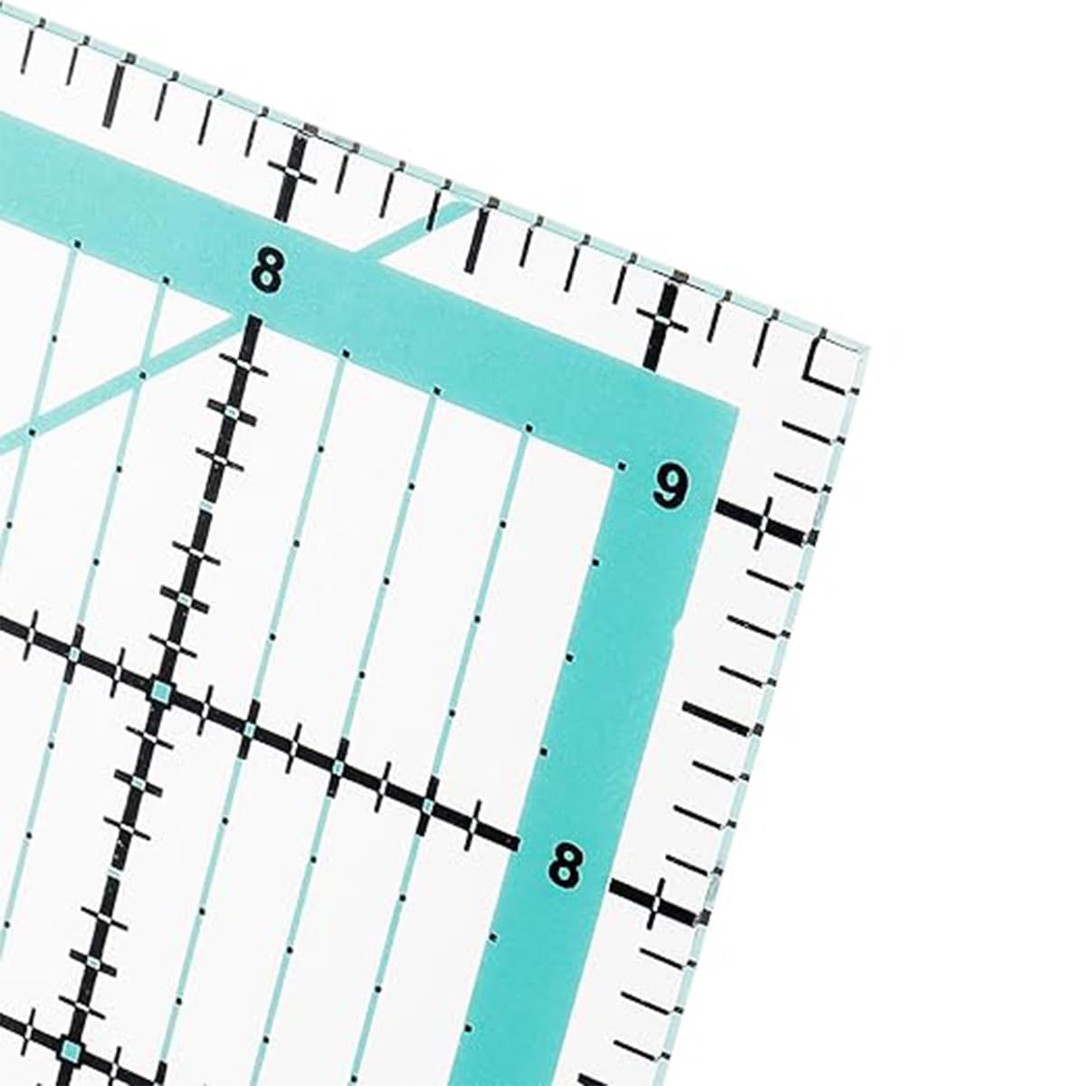 4-częściowa kwadratowa linijka do szycia akrylowa z wyraźnymi nadrukowanymi liniami zapewniającymi precyzję