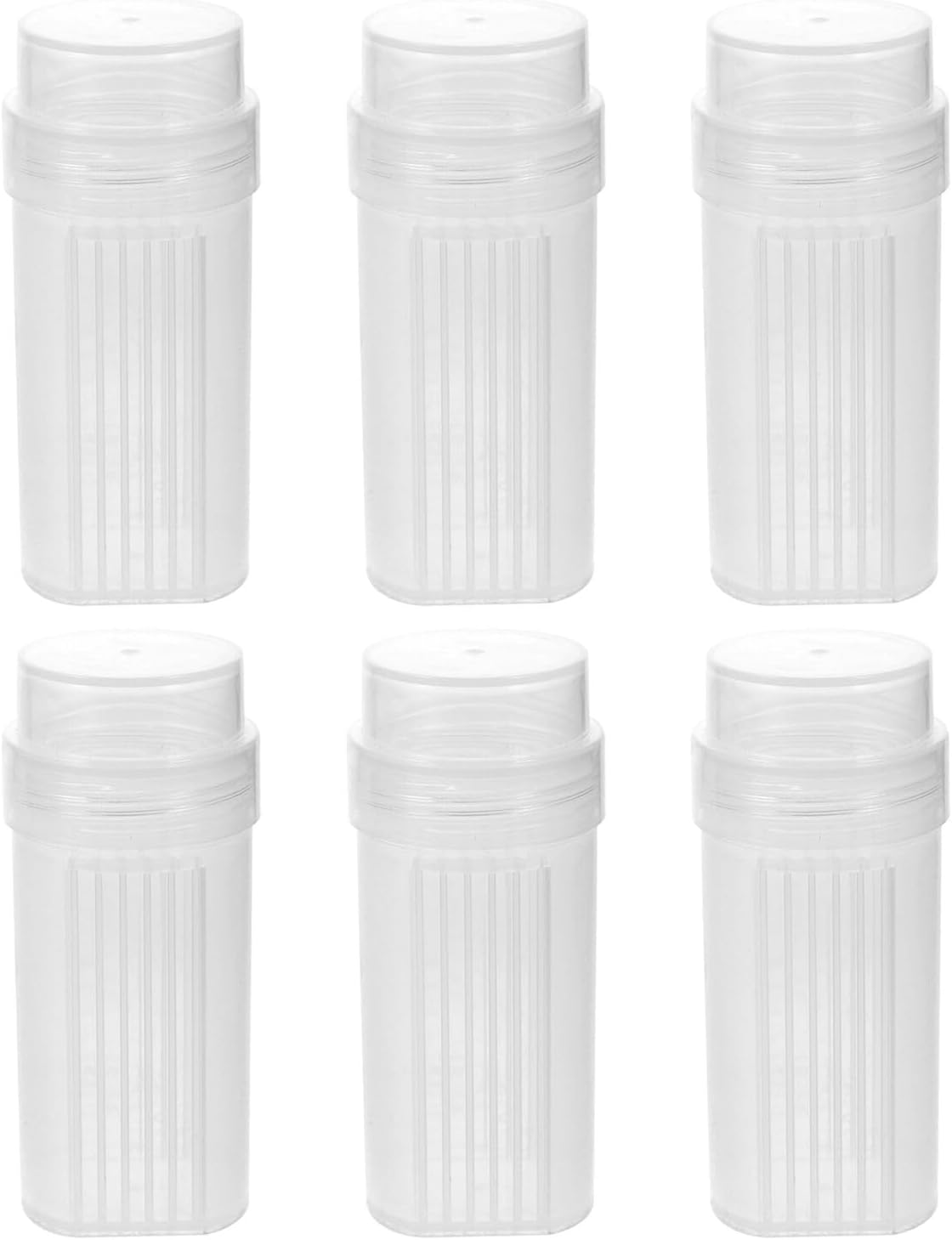 minkissy 6pcs Lab Staining Tank Coplin Plastic Capacity Microscope Slide Staining Jar for School Science Supplies Laboratory Canister