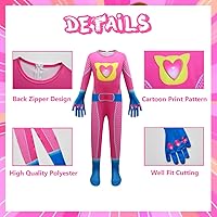 Vista 14 de Lindo disfraz de cosplay para niños con máscara y diadema, 3-10 años