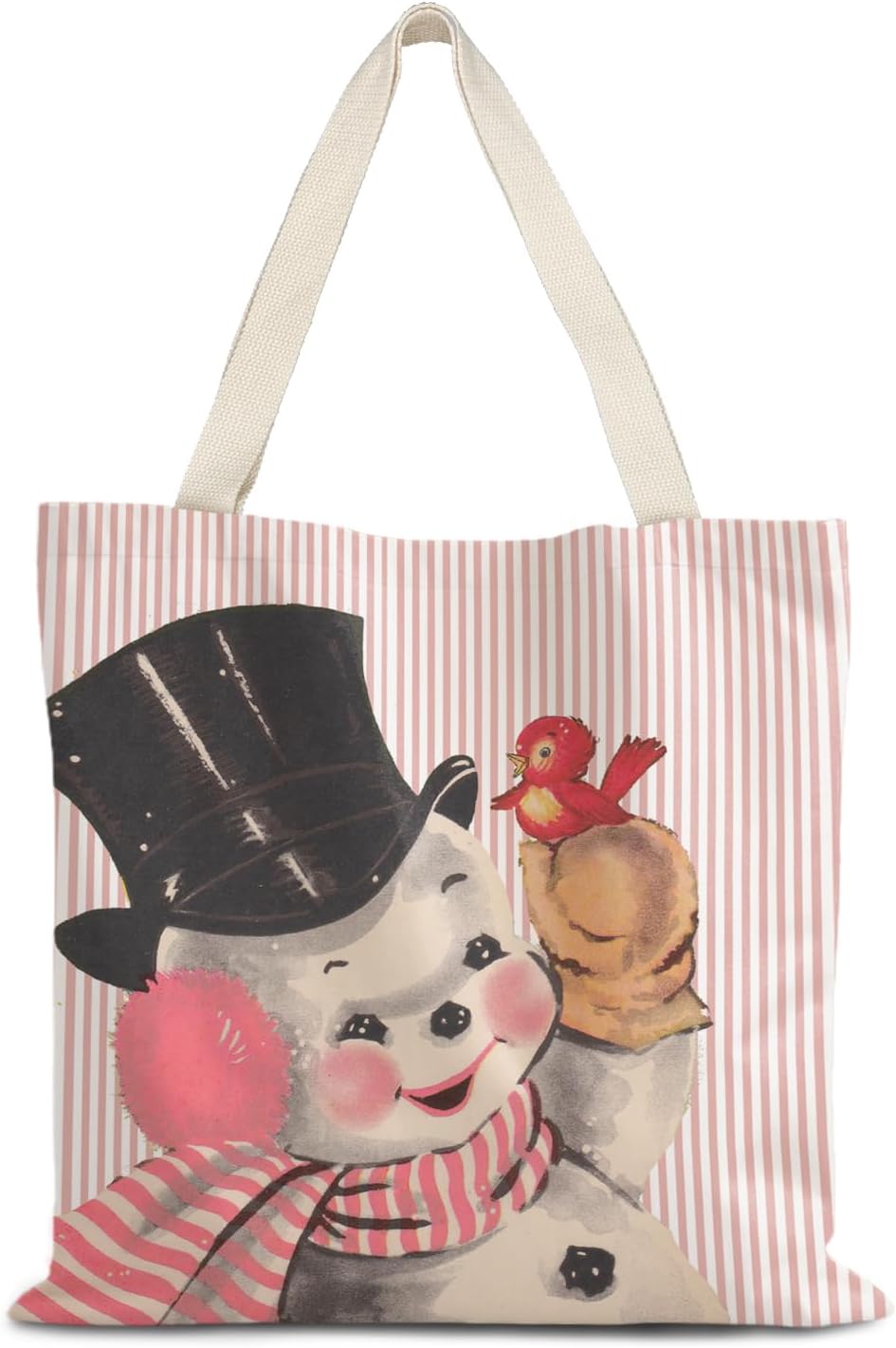 Santa Claus dogs cats cows Christmas Tote Bags for Woman,Reusable Grocery Bags Shopping Bags