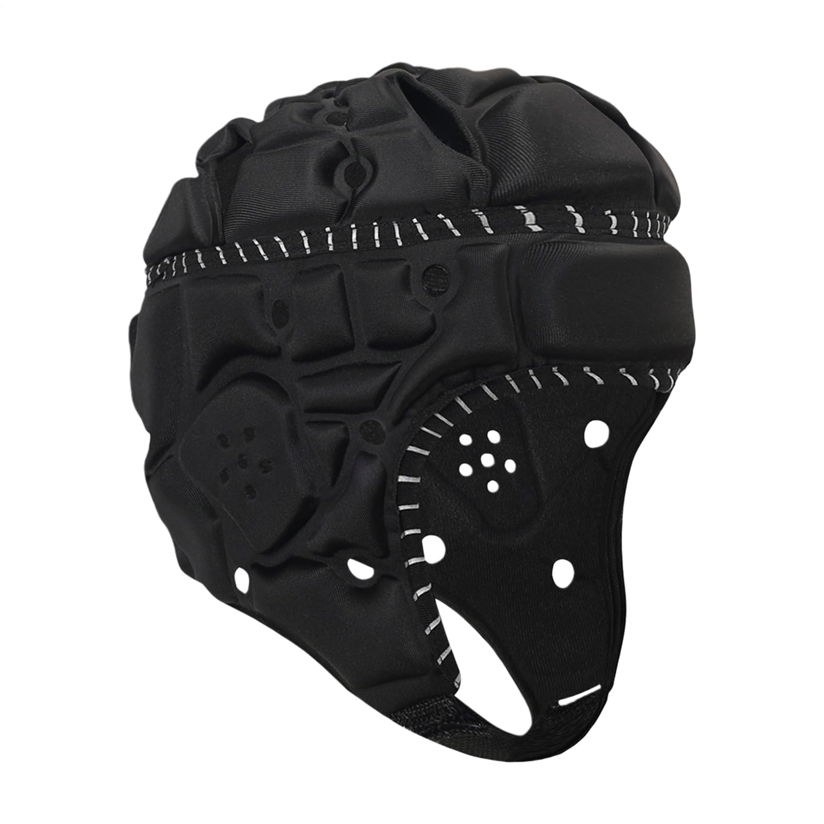 Casco da football, riflettente imbottito morbido regolabile, copricapo protettivo da calcio, vestibilità leggera e confortevole, opposizione effetto robusto, migliore attrezzatura sportiva di sicurezz