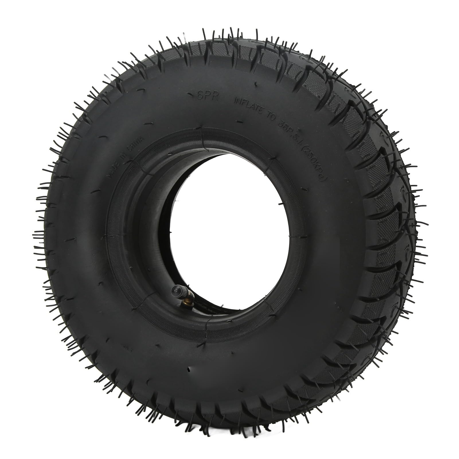 Pneumatico 4.10x3.50-5, Camera d'Aria in Gomma Butilica per Ruote di Scooter Elettrici con Motivo Resistente all'Usura per Prestazioni di Guida in Zone Umide