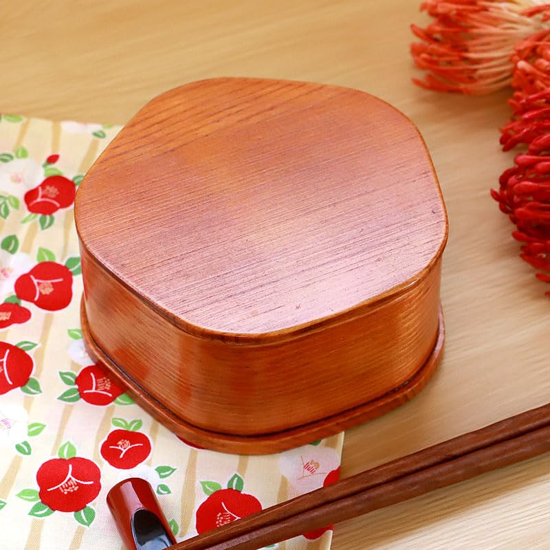 漆塗り　曲げわっぱ　お弁当箱　作家物 お弁当箱 曲げわっぱ ランチボックス 1段 一段 伝統工芸 大人