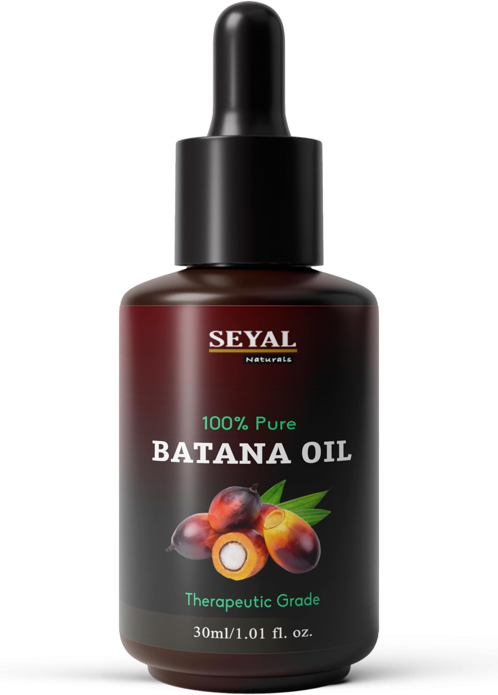 Seyal Batana Oil - for Hair Growth Dr Sebi Organic 100% Pure Concentrated Oil for Hair and Skin Care, Therapeutic Grade - 30ml