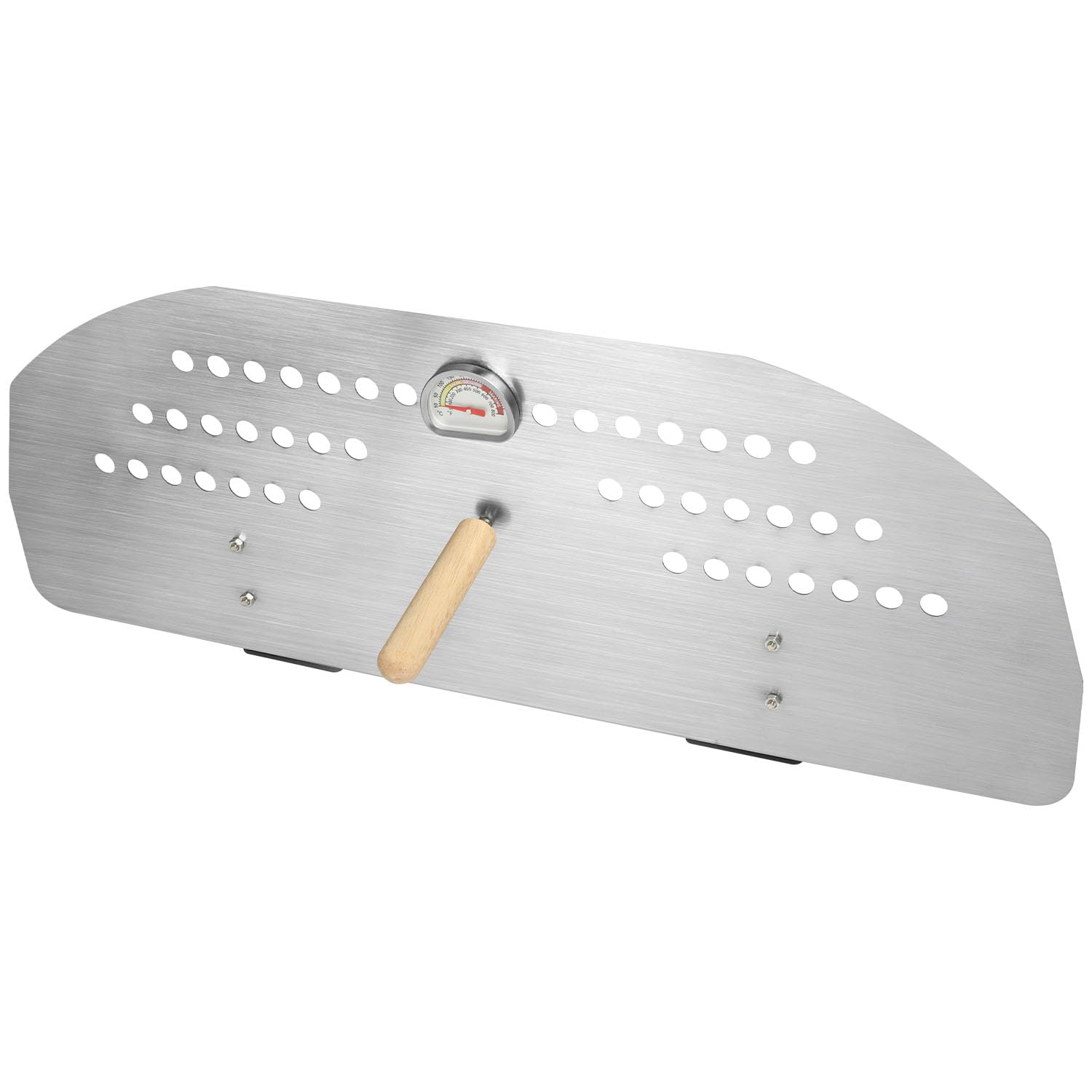 Pizza Ovens Door for Ooni Koda 16 Gas Pizza Oven, Heavy Duty Outdoor Pizza Oven Wind Guard with Handle & Ventilation Holes, BBQ Grill Accessories for Roast Meat, Fish or Steak