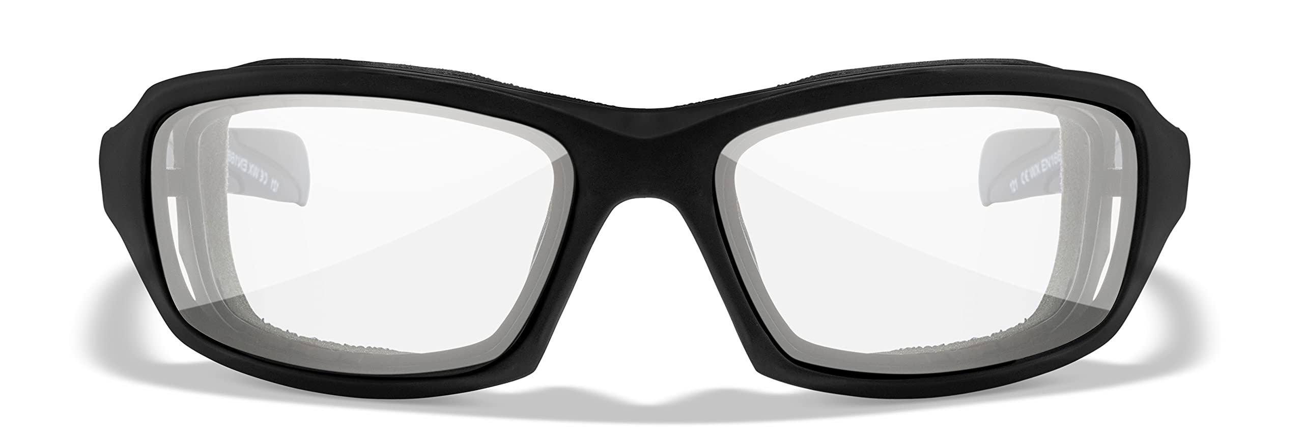 Wiley X Sleek Industrial Safety Sunglasses Matte Black Frame with Clear Lenses