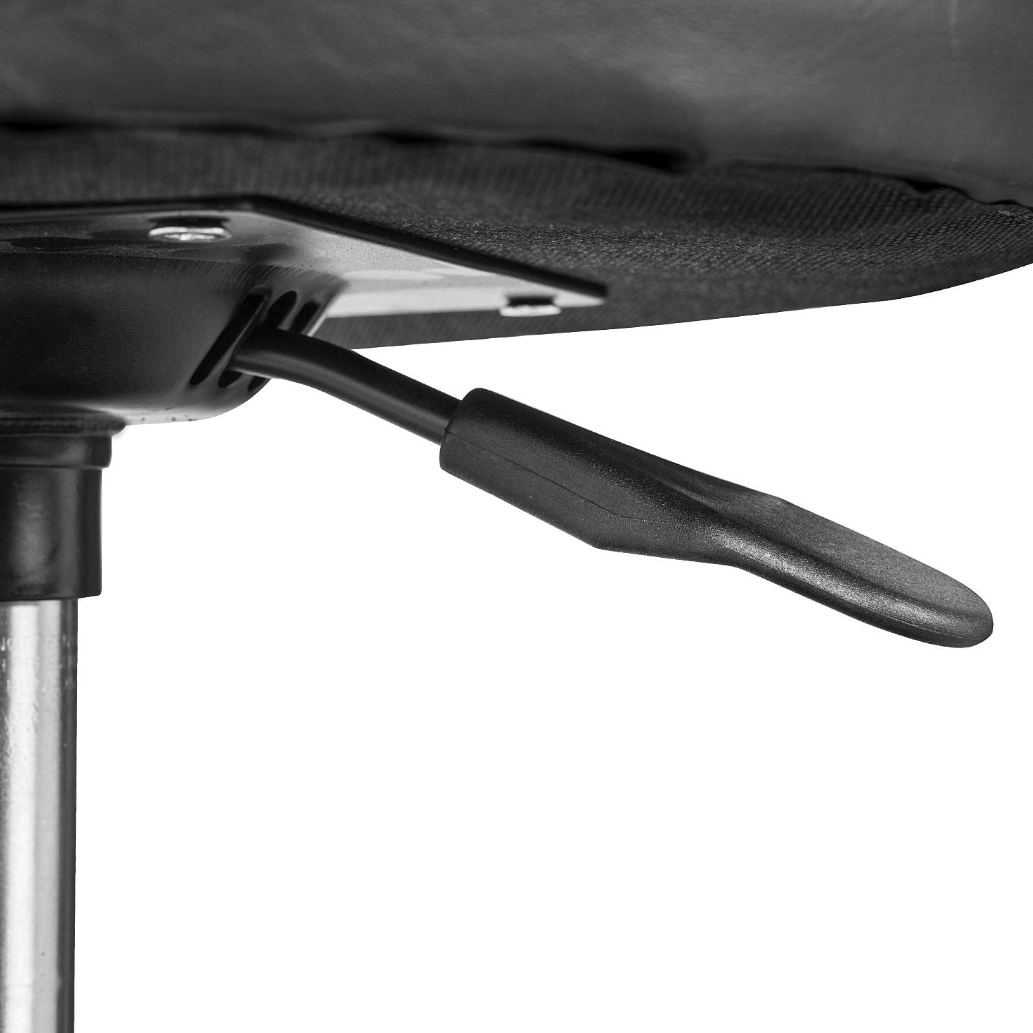 Torin ATR6350B - Asiento de garaje o tienda neumático: taburete mecánico acolchado ajustable con bandeja de herramientas, color negro