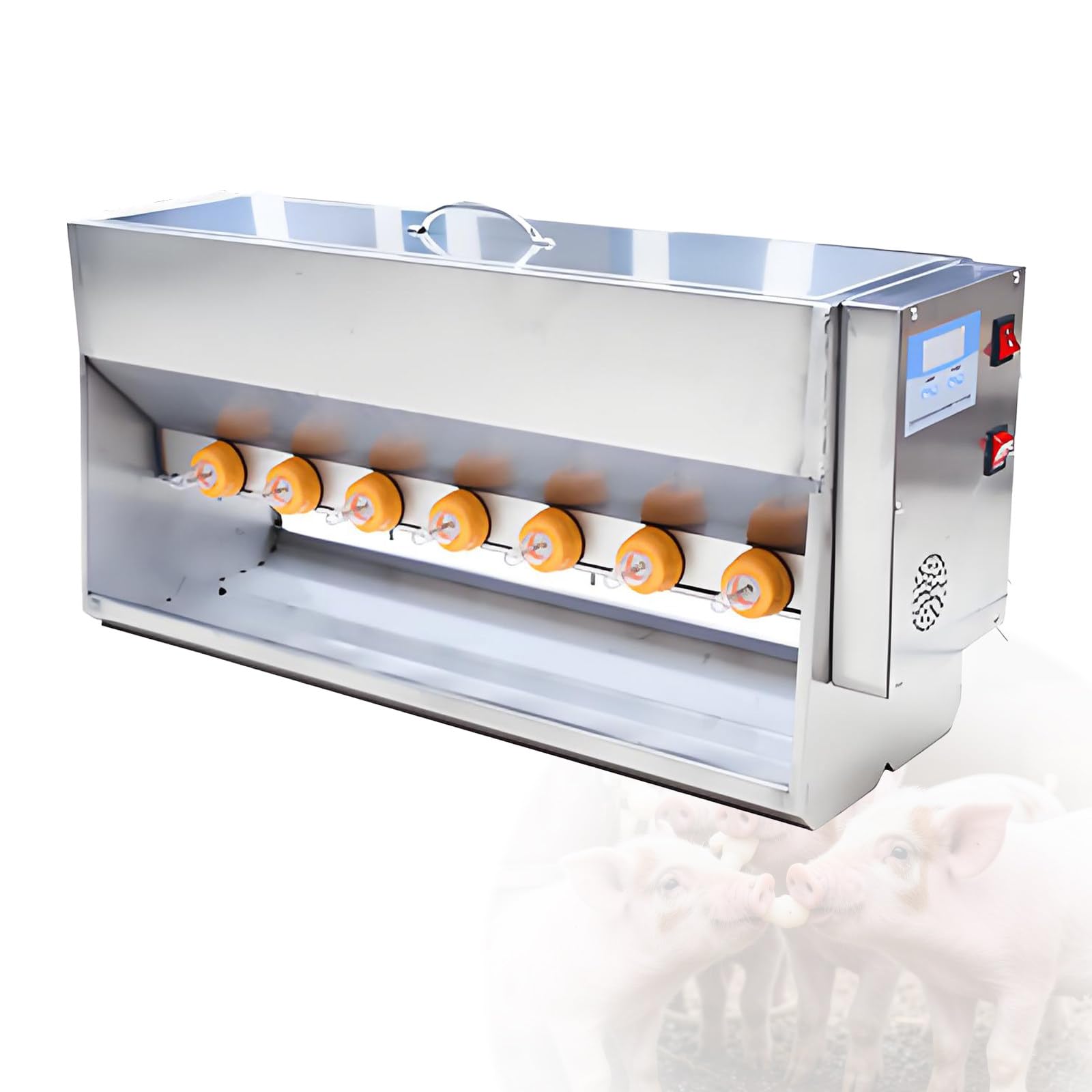 Distributeur de lait avec simulation sonore pour porcelets