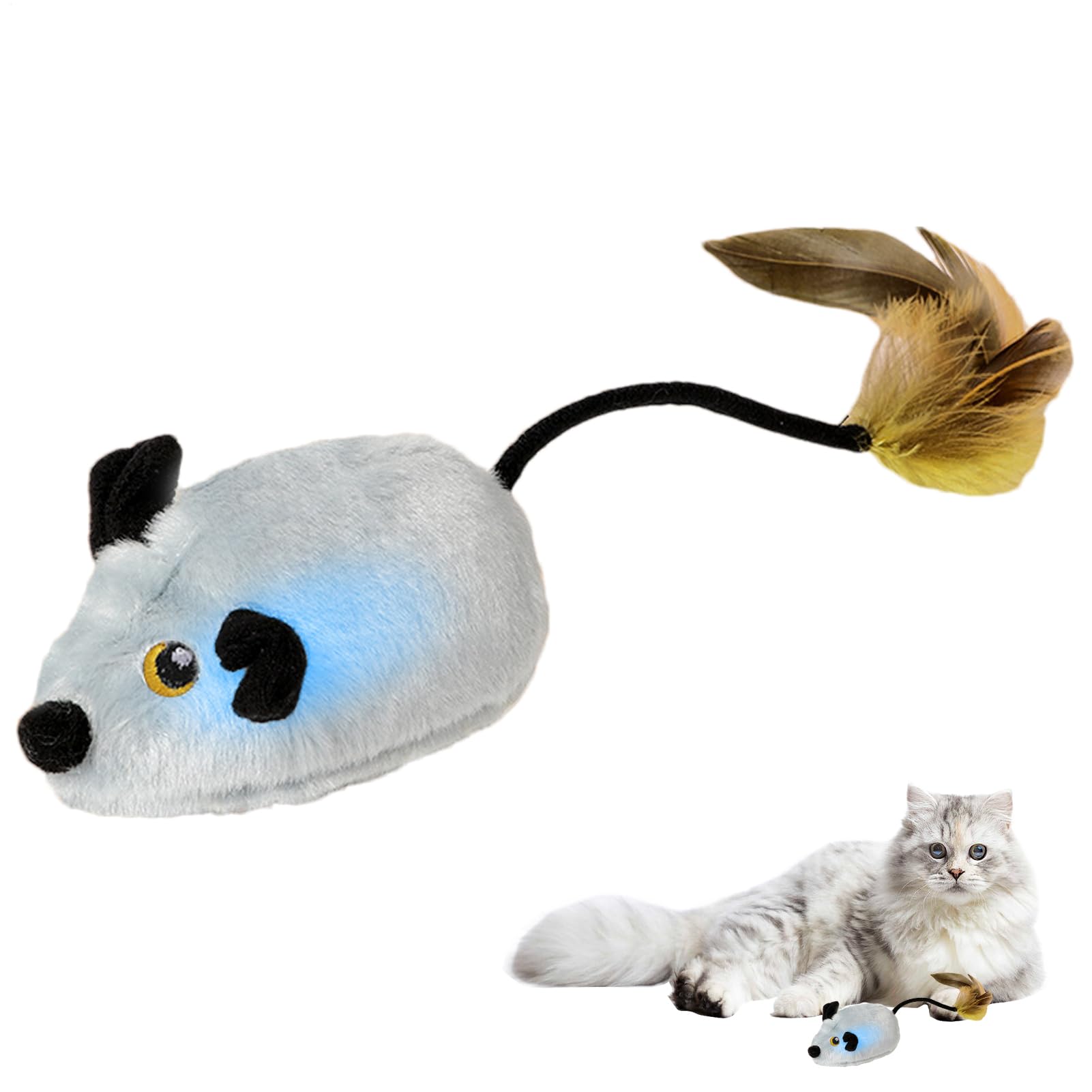 Souris automatique pour chat pour occuper un félin d'appartement qui s'ennuie
