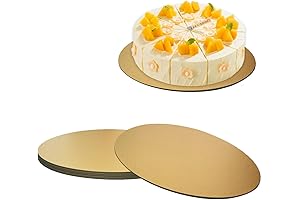 4 Pack Disposable Cake Stand Golden Round Cake Circles