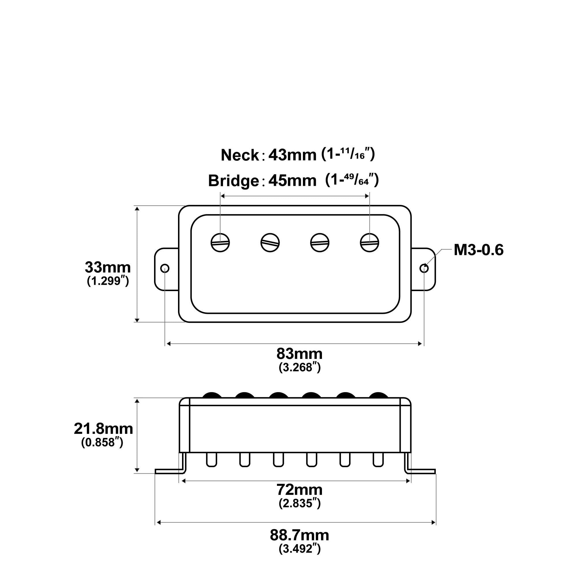 Pastilla De Guitarra Eléctrica Profesional Pastilla De Mástil Humbucker Cubierta De Alnico 5 | Bajo eléctrico de 4 cuerdas cromado