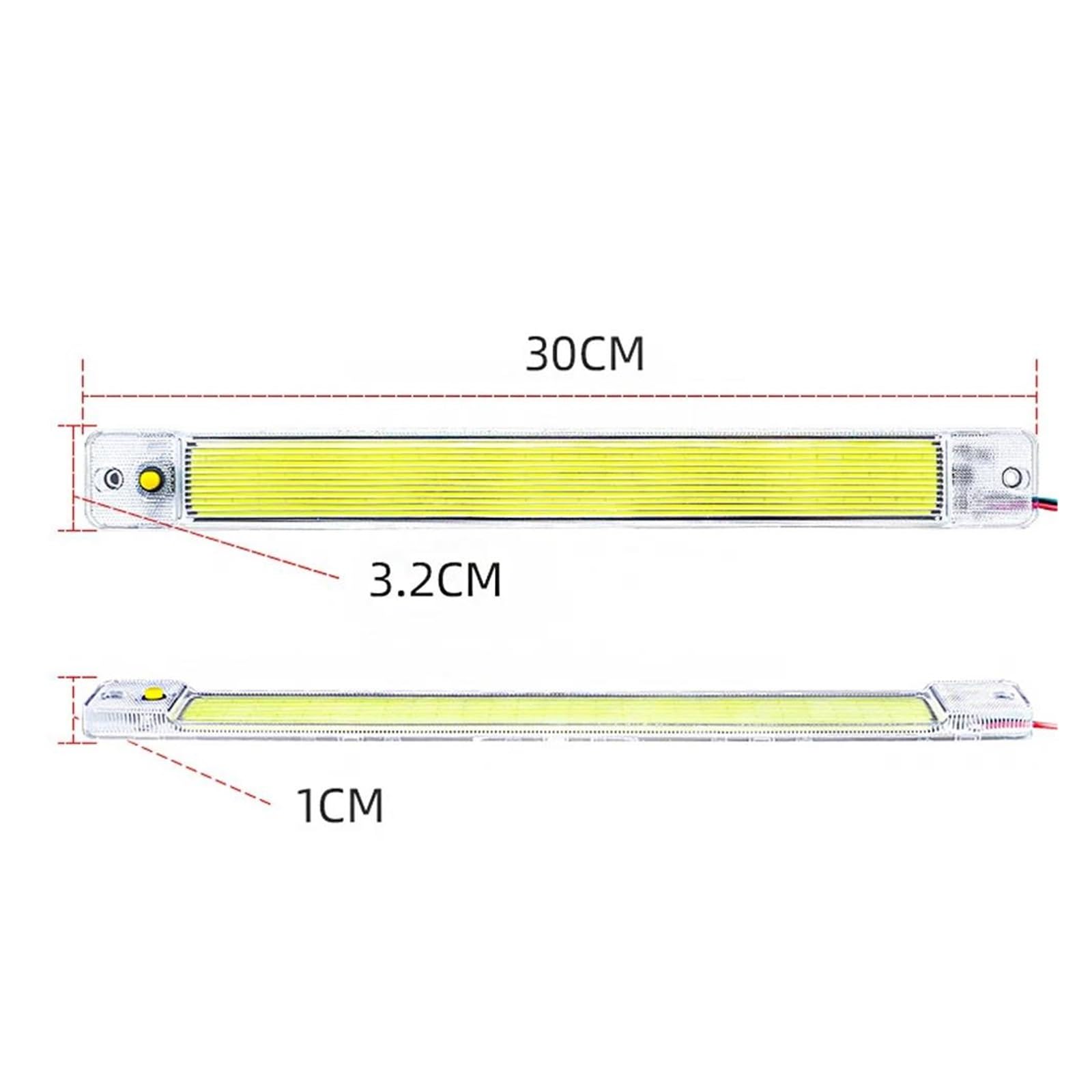 Fendinebbia 84 LED 10W Barra Luminosa Per Interni Auto Tubo Luminoso Bianco Con Interruttore Per Furgone Camion CAMPER Per Camper Barca Plafoniera Interna