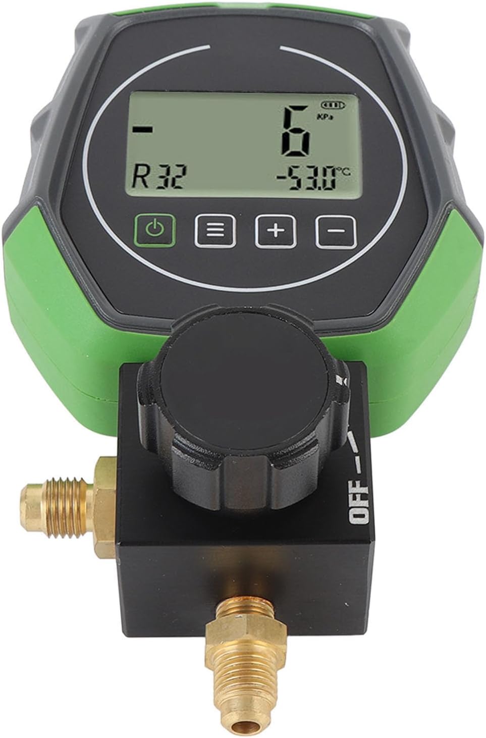 Digital HVAC Vacuum, Vacuum Pressure Tester, Ball Valve Design with HD Glass Viewing Window, Ideal for AC Refrigeration System Maintenance and Installation