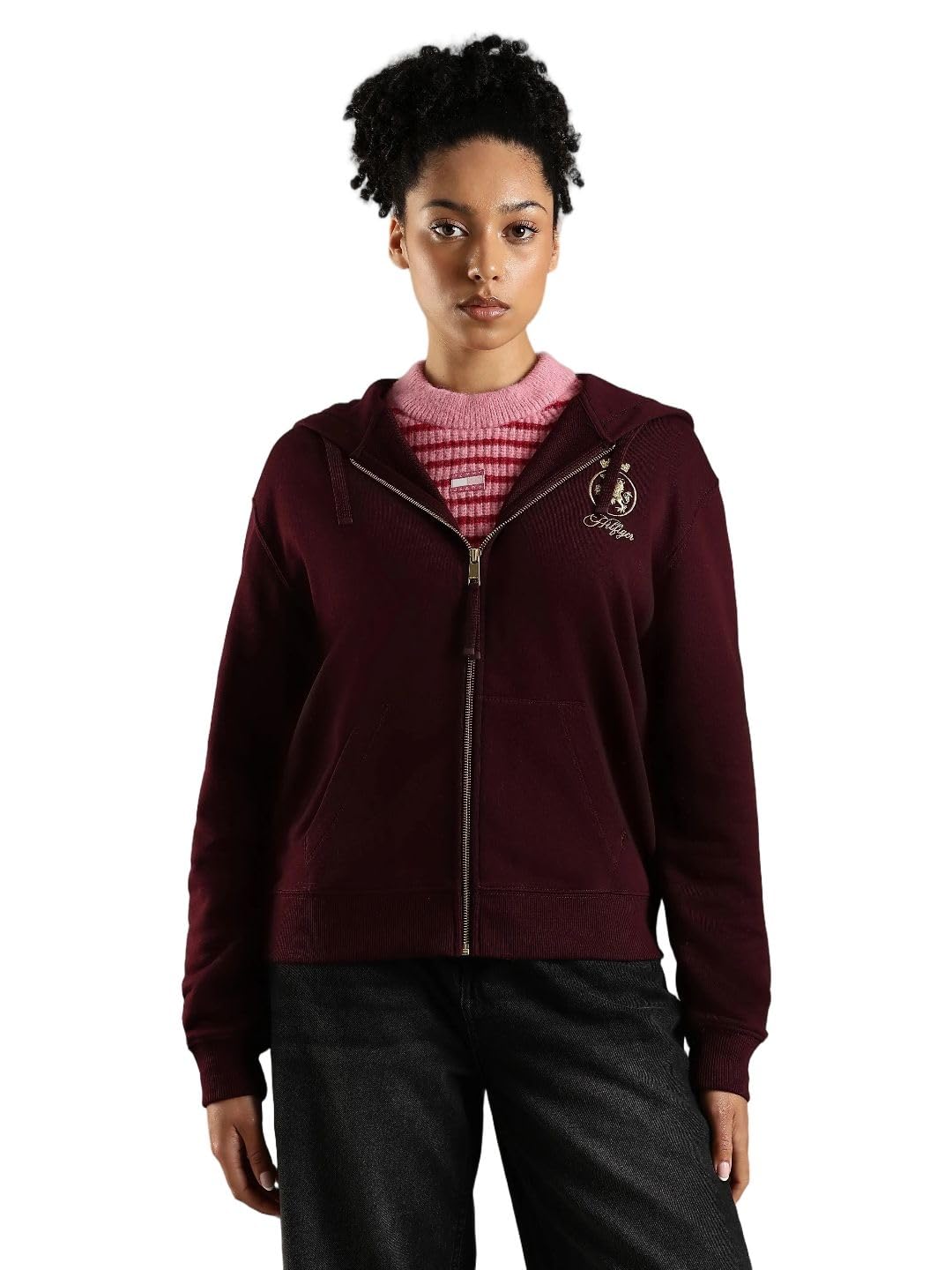 tommy hilfiger Regular fit cotton hooded jacket-picture-10
