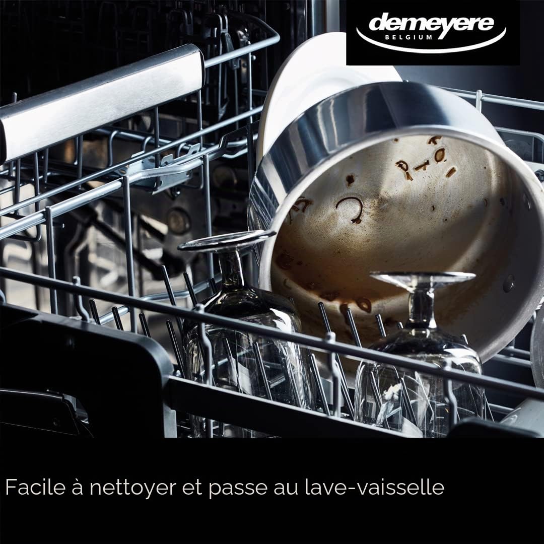 Batterie de cuisine Demeyere Classico 3 en inox - set de 5 casseroles avec couvercle, y compris poêlon - batterie de cuisine pour induction et toutes autres cuisinières - 10 ans de garantie