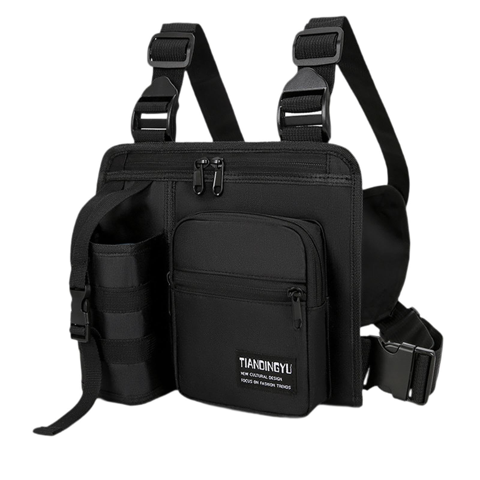 UJEAVETTE Chest Bag Lightweight Water Resistant Chest Pack for Cycling Hiking Workouts-picture-12