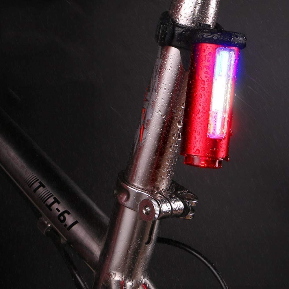 Bike Tail Light Alta Atención Transporte Traslight Ultra Long Run Time Mount Universal Mountights Impermeable Trasero Bicicle Luz, Luces de advertencia de seguridad Montar en bicicleta Luces deco