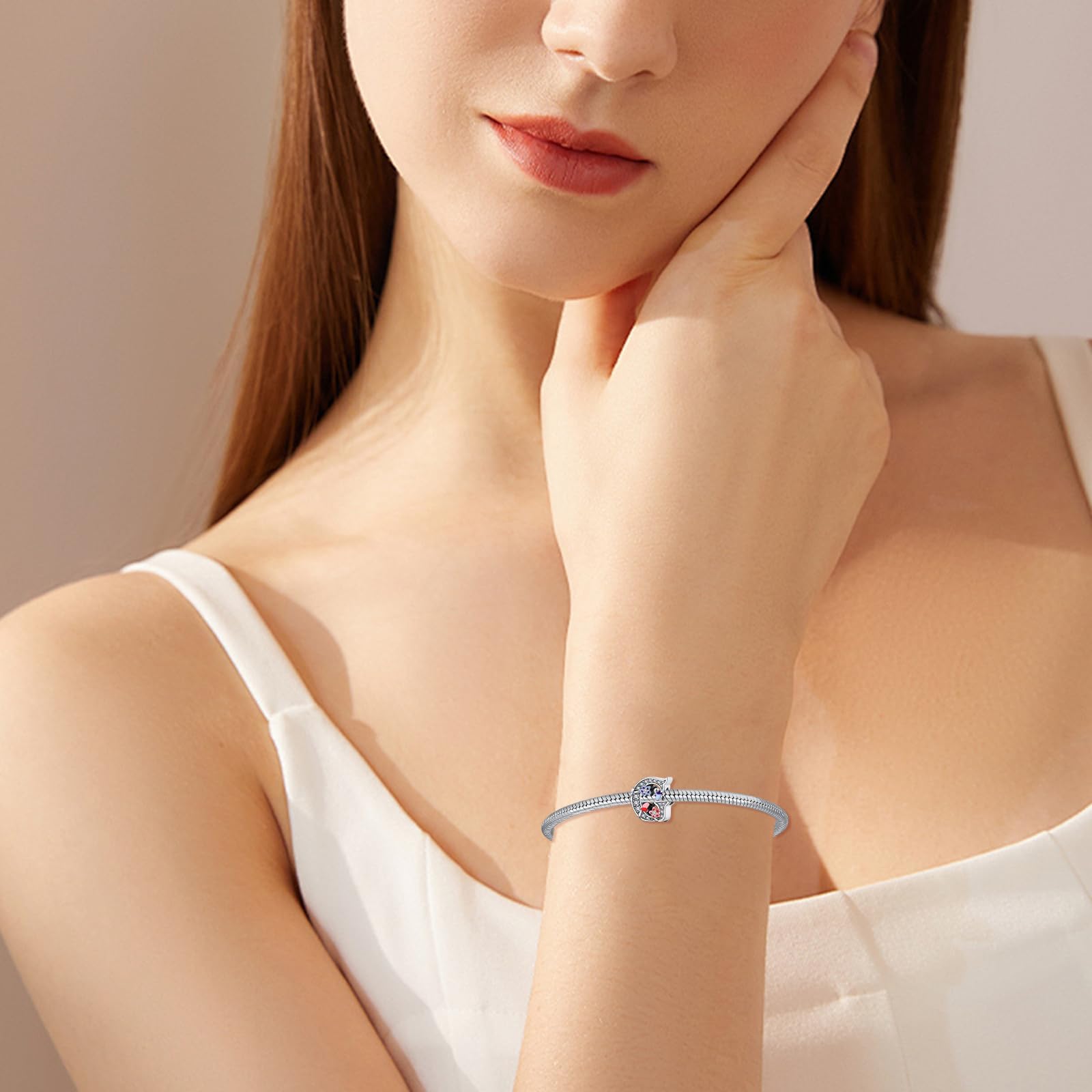 Charms lettres A-Z en argent 925, compatibles avec les bracelets et colliers Pandora, accessoires de mode pour femme.ZM250