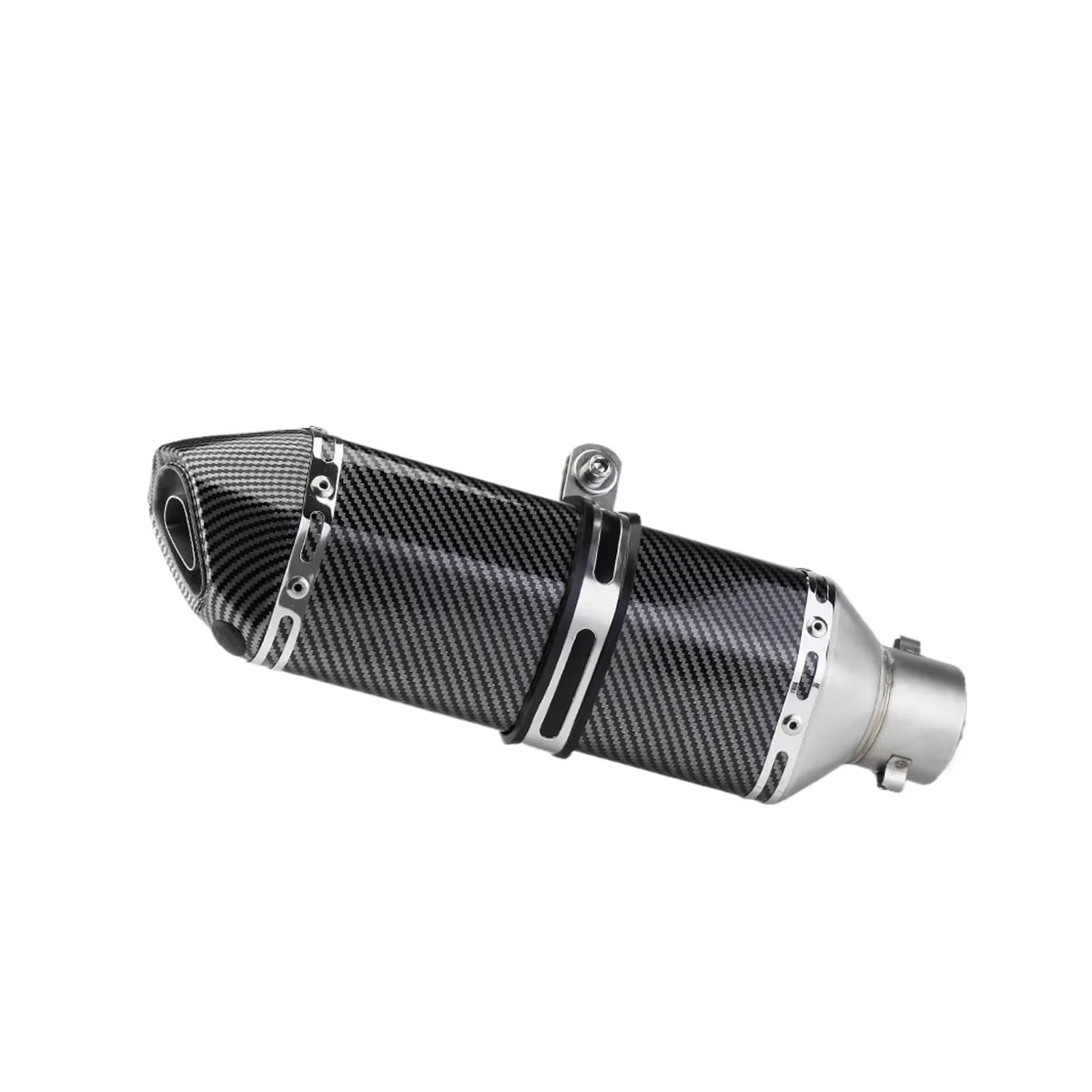 motocyklowy wydech Uniwersalny Wydech Motocyklowy Z Włókna Węglowego 51mm Pasuje Do Tłumika Rurowego Pasuje Do Duke 390(TYPE-F 370MM)