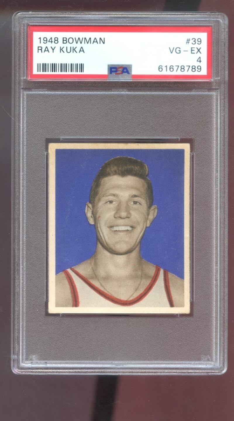 1948 Bowman #39 Ray Kuka ROOKIE RC PSA 4 Graded Basketball Card 48 New York Knickerbockers Knicks