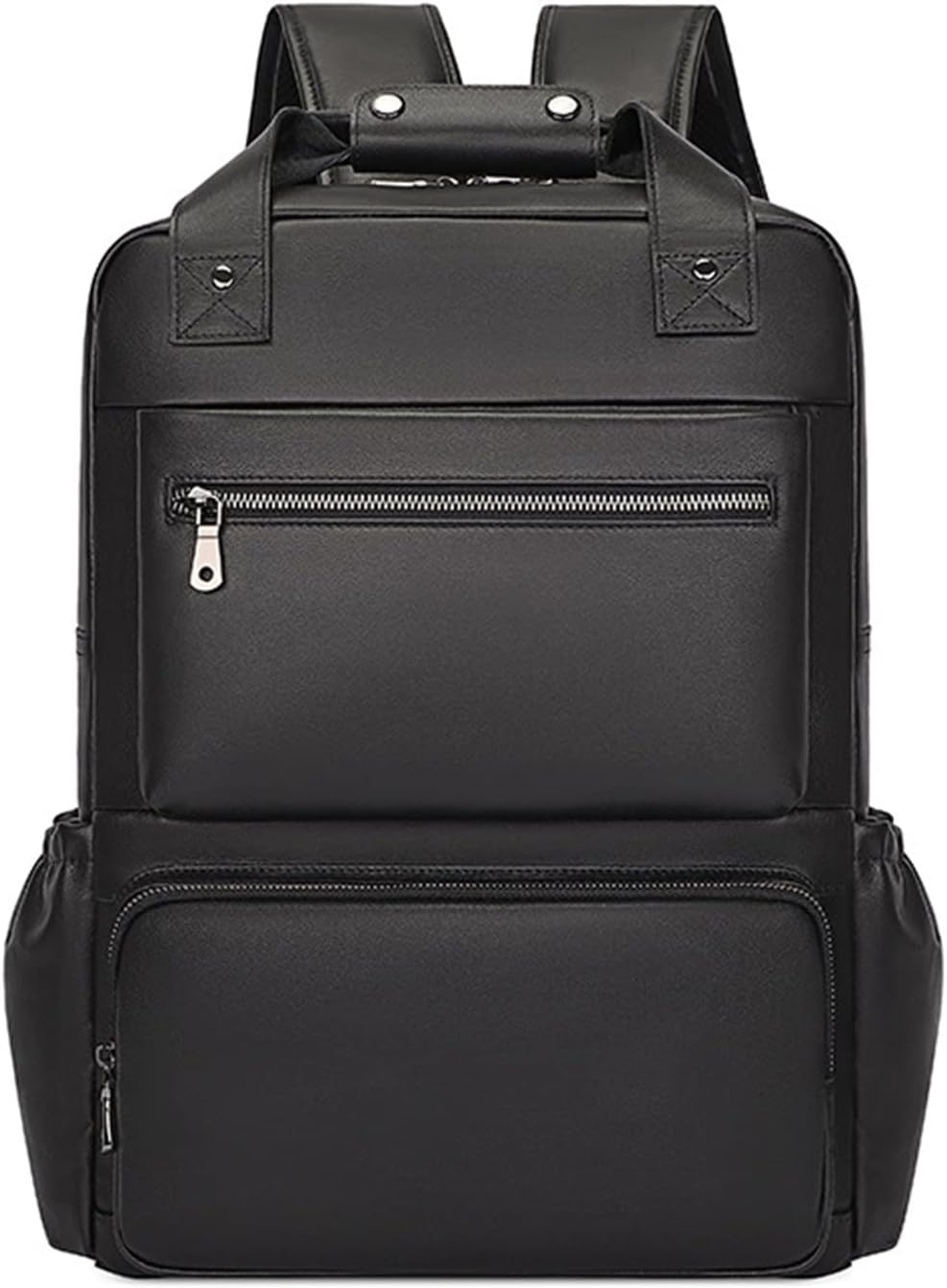 Zaino da uomo Modo Zaino per computer Zaini casual 15,6 pollici Resistente all’acqua in vera pelle da uomo in vera pelle Grande antipasto da viaggio