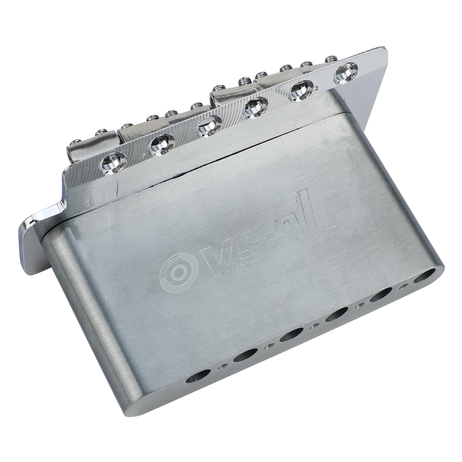 Puente de guitarra eléctrica de 10,5 mm, cromado, puente de trémolo de 6 puntos, acero inoxidable, placa de aleación de zinc, compatible con piezas de repuesto de guitarra eléctrica Stratocaster
