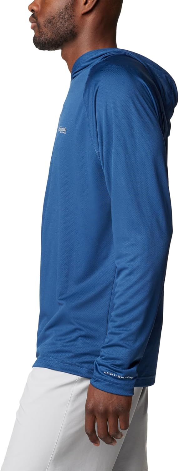 Columbia Men's PFG Solar Stream Hoodie, Carbon, Medium - Image 3