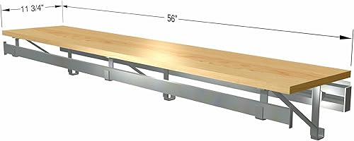 Miniatura 9 de RCMSY - Sistema de armario con barra colgante, kit de estante individual, blanco, 48pulgadas