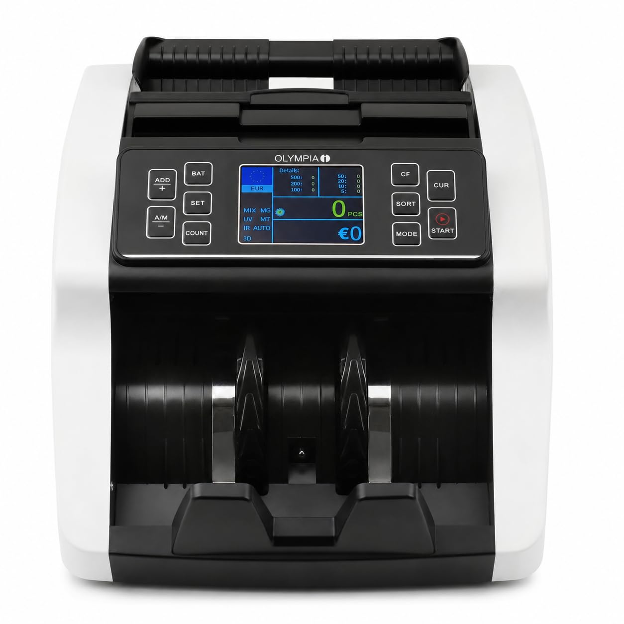 Olympia NC 560 Plus - Contatore banconote, 200 note, con test UV MG IR DD e conteggio euro