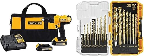 Miniatura 4 de DEWALT DW1342 juego de brocas con punta de titanio 21 unidades