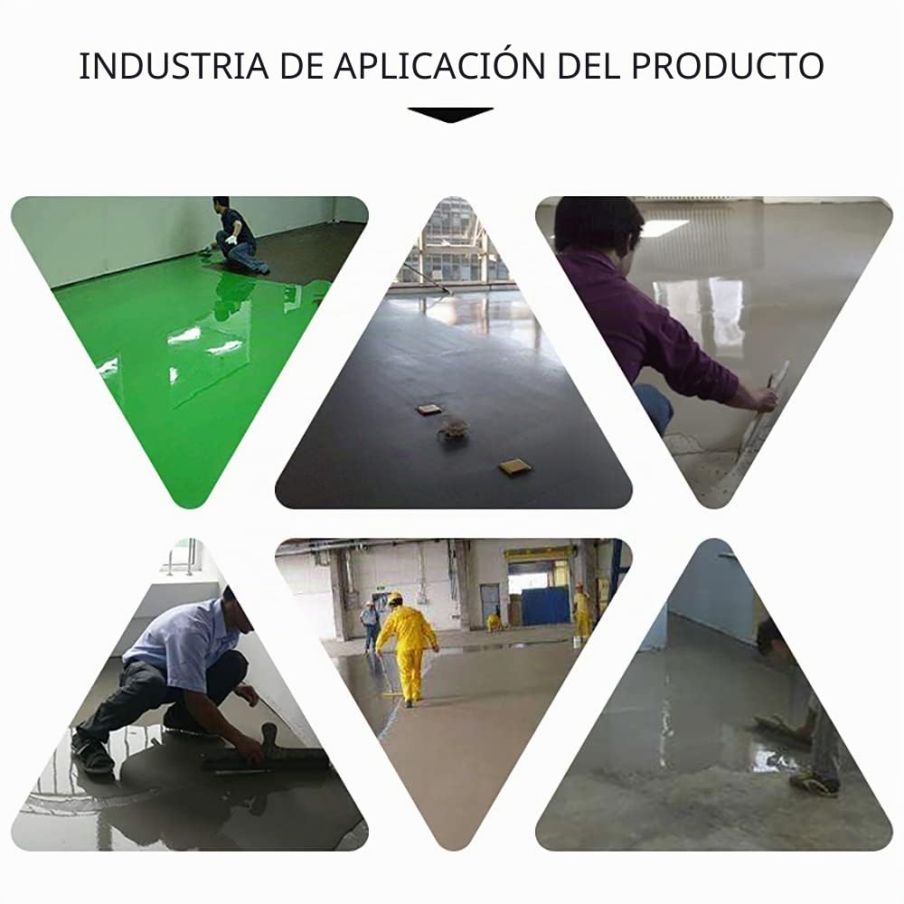 Escobilla de Goma von Muescas de Acero Inoxidable, Herramientas Manuales de Construcción de Rastrillo de Engranaje de Piso de Autonivelación de Cemento Epoxi 3/5/8MM (3MM)
