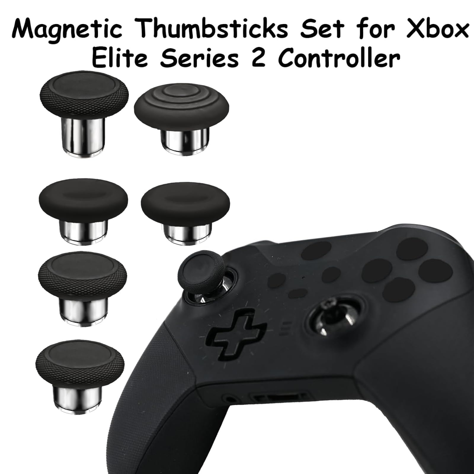 Xbox Elite Series 2 Core クリックボタン換装 Amazon.com: 6 in 1 Elite Series 2 Core Controller Thumbsticks for