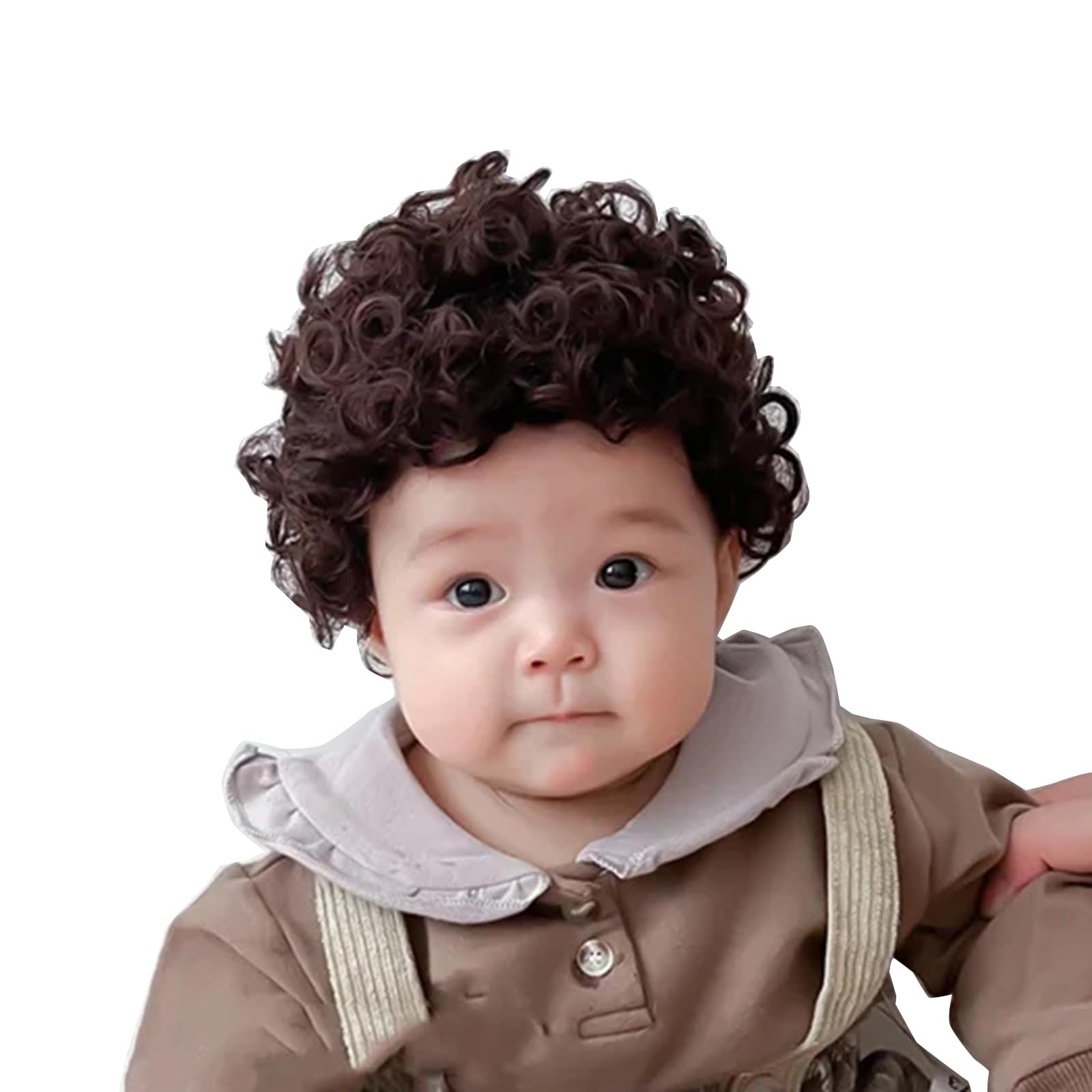Nucelit Unisex Kids B 8M To 2Y Fashion Cute Headwear 1-3 Years Kids Wig Hair Accessories Photograph Props Lovely Baby Girls Curly Wig Hat Hairpiece Cap Photograph Props