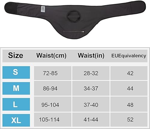 Miniatura 2 de Cinturón de ostomía negro Funda para bolsa de ostomía para hombres y mujeres Incluye 20 bolsas de colostomía Cinturón de soporte para ostomía