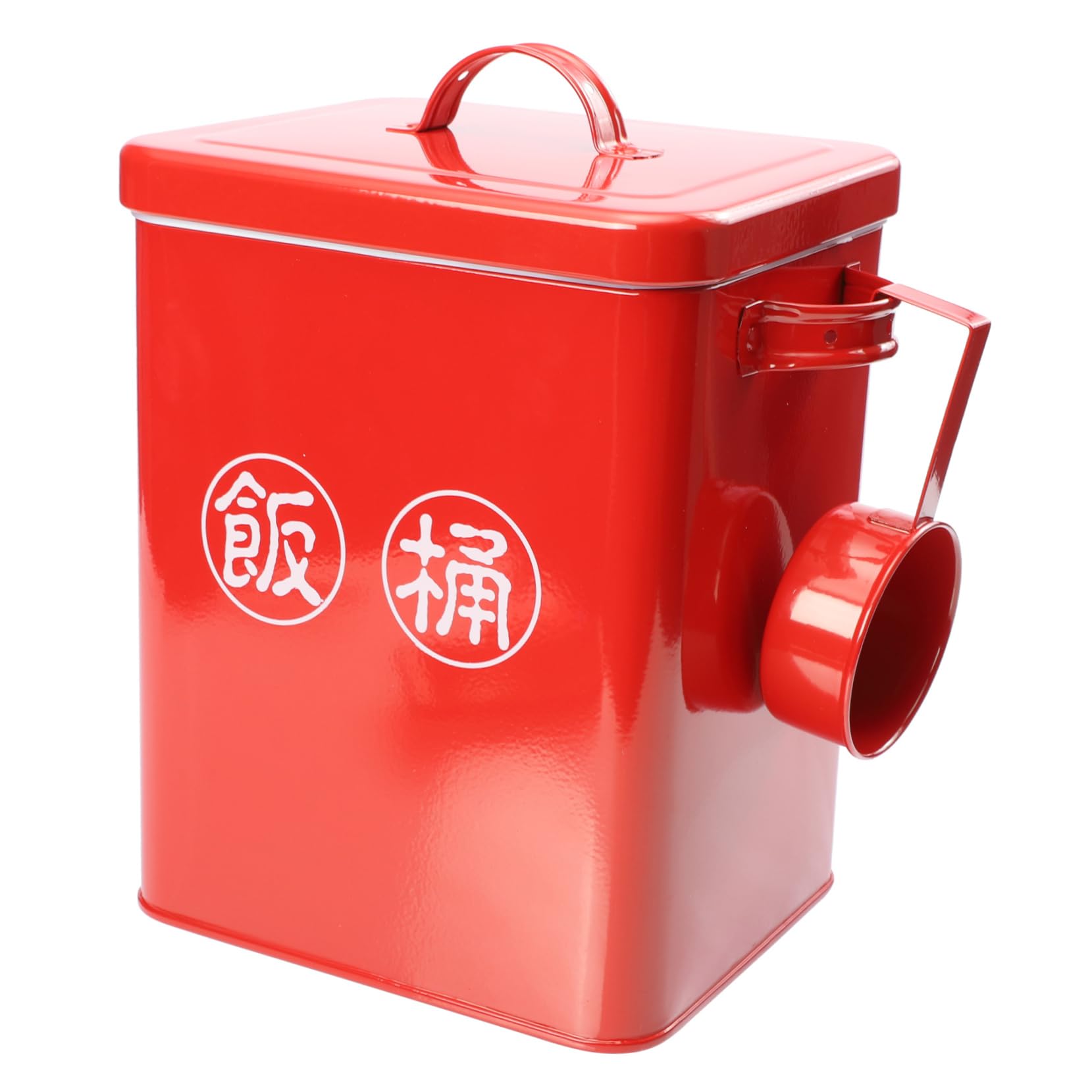 BESPORTBLE Pet Food Storage Bucket Airtight Cat and Dog Food Canister Approx Red for Dry Pet Food and Treats Storage