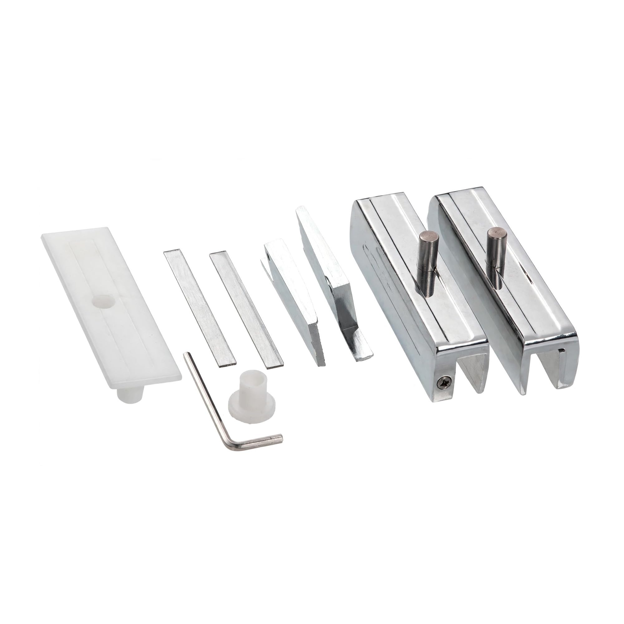 CRL Brushed Nickel Madrid Series Hinge Kit for 3/8" Glass