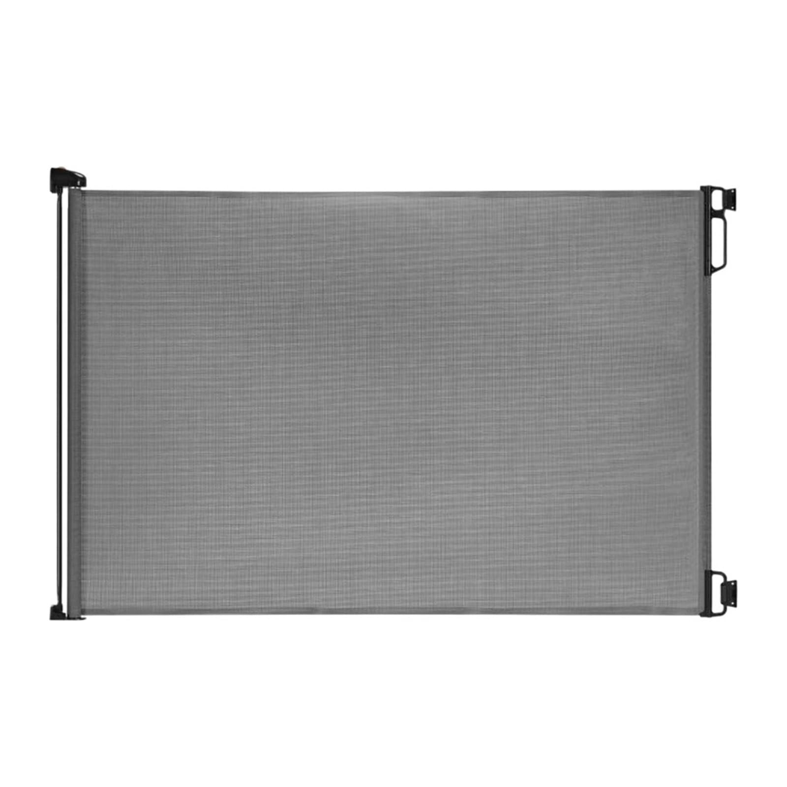 Cancelletto di sicurezza retrattile, Cancello for scale retrattile multicolore alto 33 pollici e largo 55 pollici(Grey)