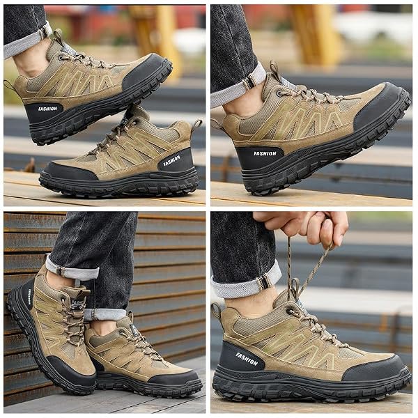 SFSDOUN Work Boots Breathable Steel Toe Safety Shoes for Men Women by SFSDOUN - Used condition - Image 2