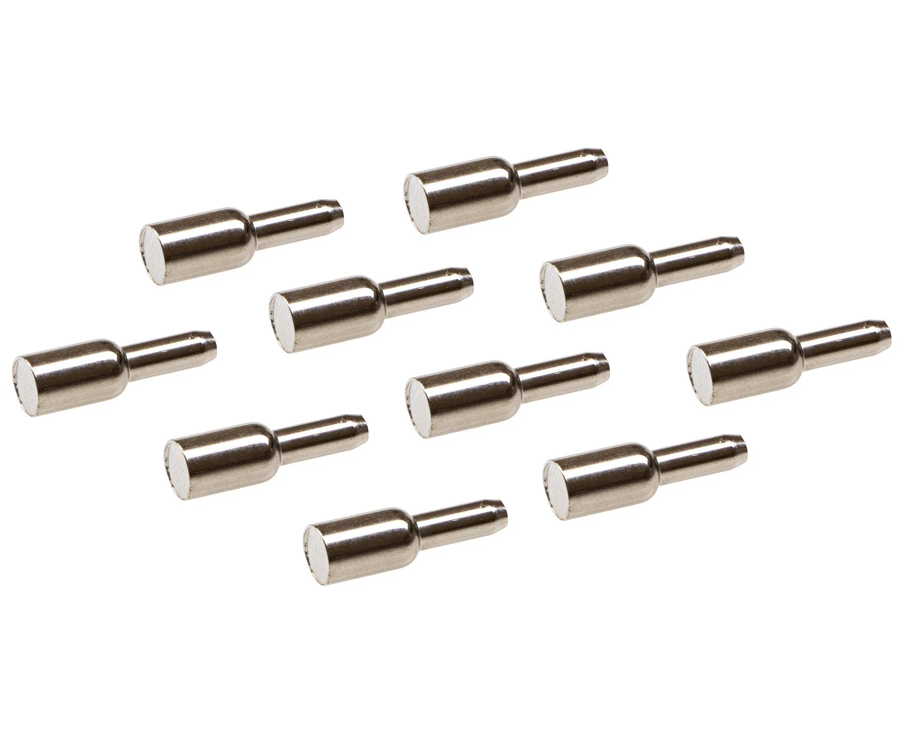 Gedotec Glossy Galvanised Steel Shelf Dowels For Attaching Shelf Support, Kitchen Shelf Bolts For Inserting - H3100 | Pin With Bore Hole Diameter 3 Mm | Shelf Holder Nickel-Plated Steel | Pack Of 20