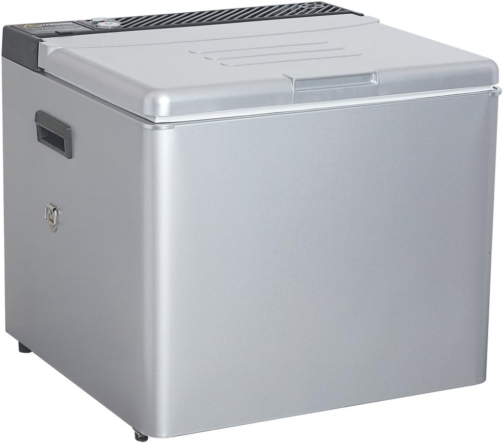 62734 Silver 3-Way Portable Gas Refrigerator - 51 Quart