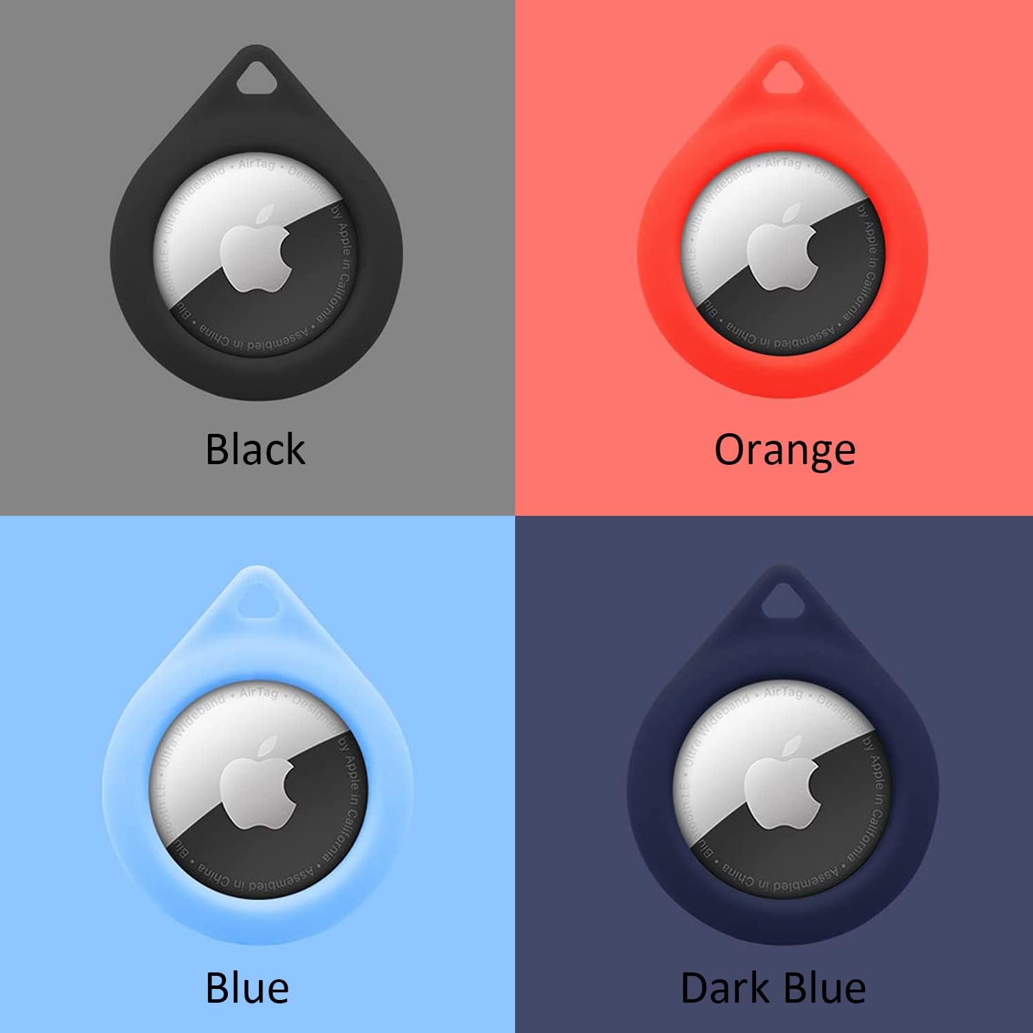 ursetup keychain case for airtags 2 pack air tag holder case compatible with airtag air tag case for wallet kids dog collar luggage tracker sui