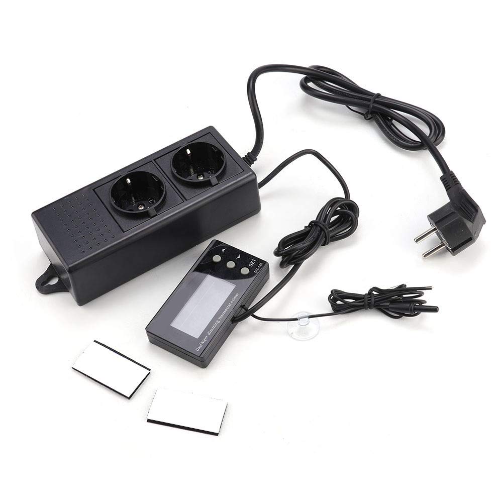 NIBEMINENT Reptile Digital Thermostat PID Timing Temperature Controller with LCD Display(220V EU Plug)