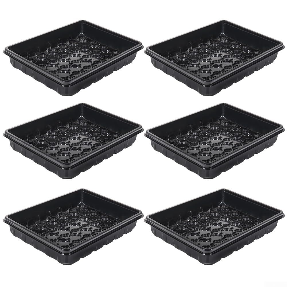 Bandeja Germinación 6 Unidades Plástico Suculentas Bandeja Germinación(Black)