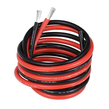 BNTECHGO 12 Gauge Silicone Wire 20 feet [10 ft Black And 10 ft Red] Soft and Flexible High Temperature Resistant 12 AWG Silicone Wire 800 Strands of copper wire