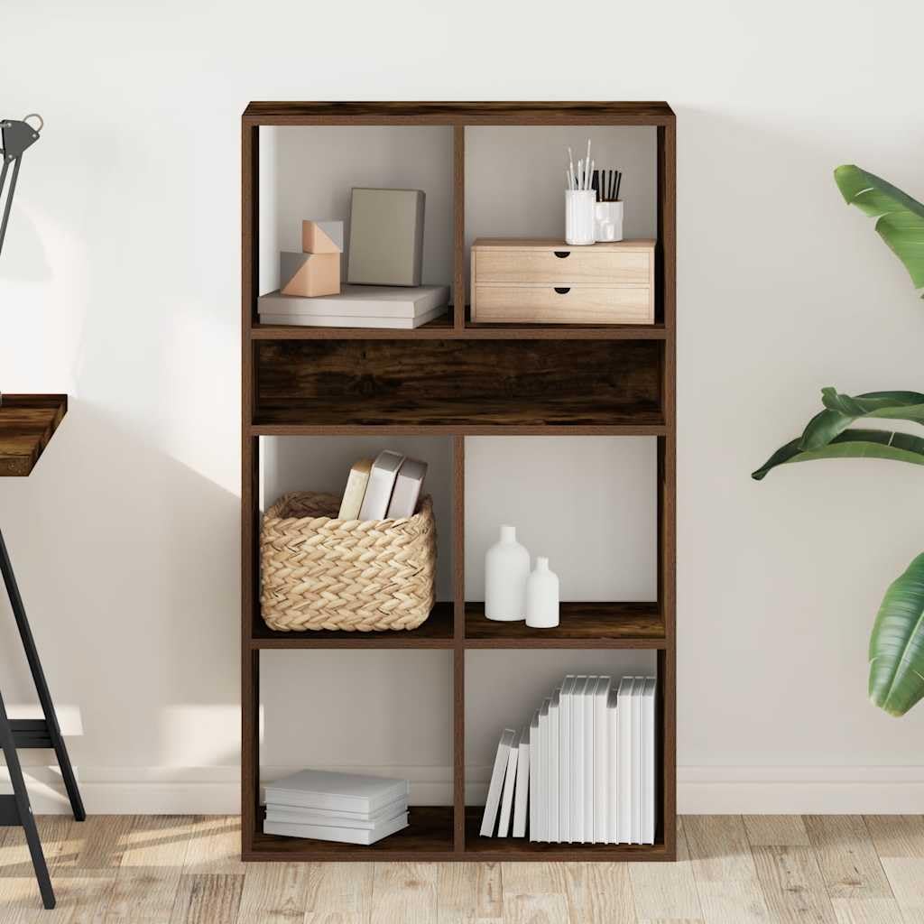 Generisch Bücherregal Räuchereiche 66x31x112 cm Holzwerkstoff,Möbel,Regalsysteme,Bücherregale Bücherschränke-860305