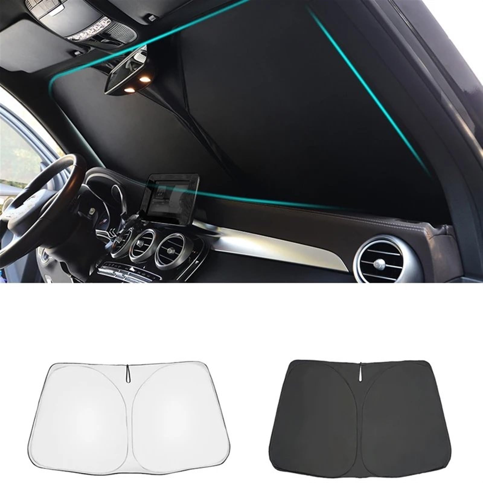 Parasol de coche Mitsubishi Outlander 4TH para parabrisas y ventana 7