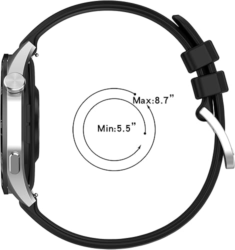 Miniatura 5 de Pulseras de repuesto compatibles con Huawei Watch GT4 1.811 inWatch 4Watch 4 Pro, correa ajustable de silicona suave de 0.866 pulgadas con