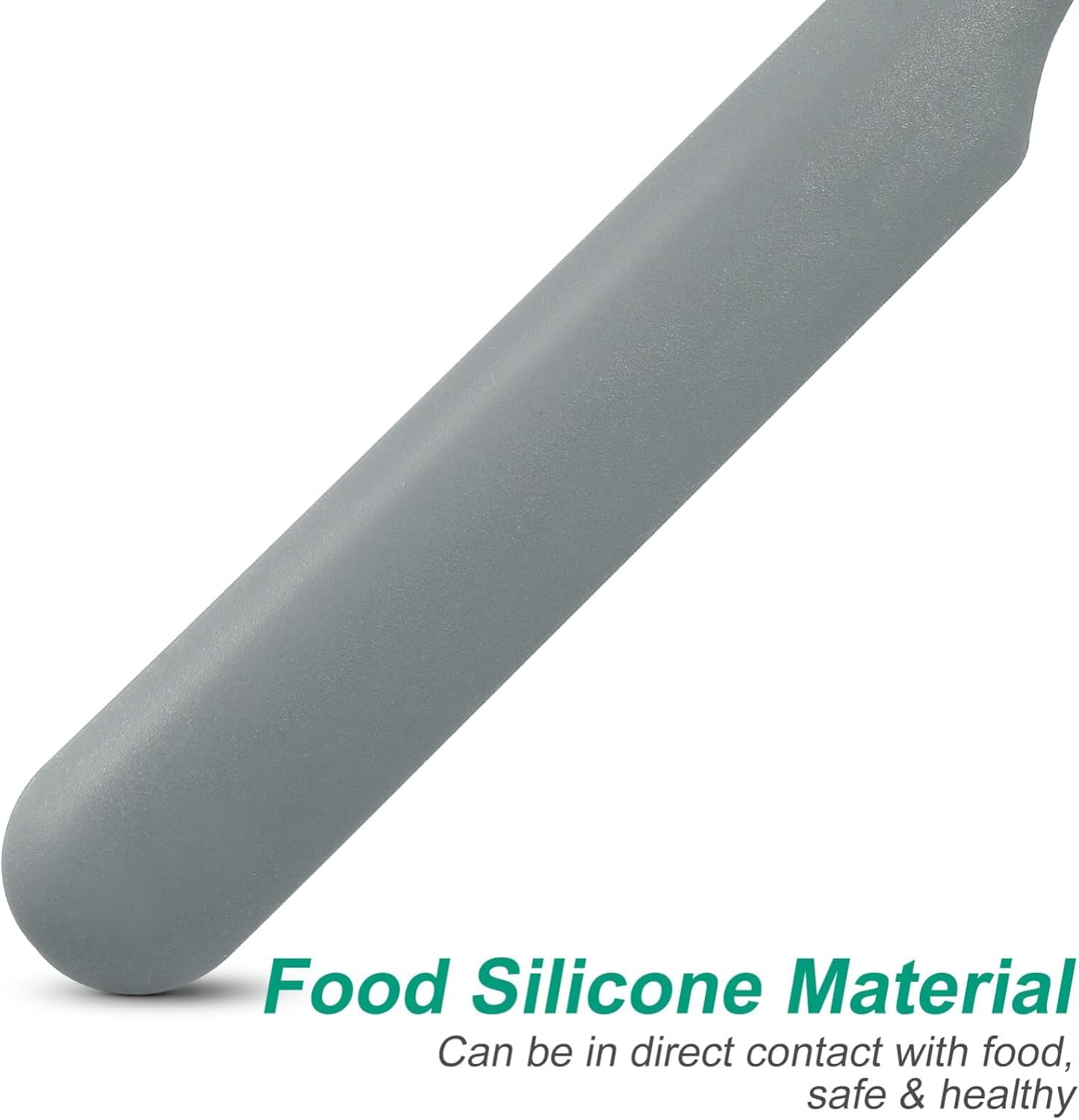 Promosyonca Silikon Tereyağı ve Krema Spatulası, Kek Spatulası, 5 Farklı Renk Seçeneği (Antrasit Gri)