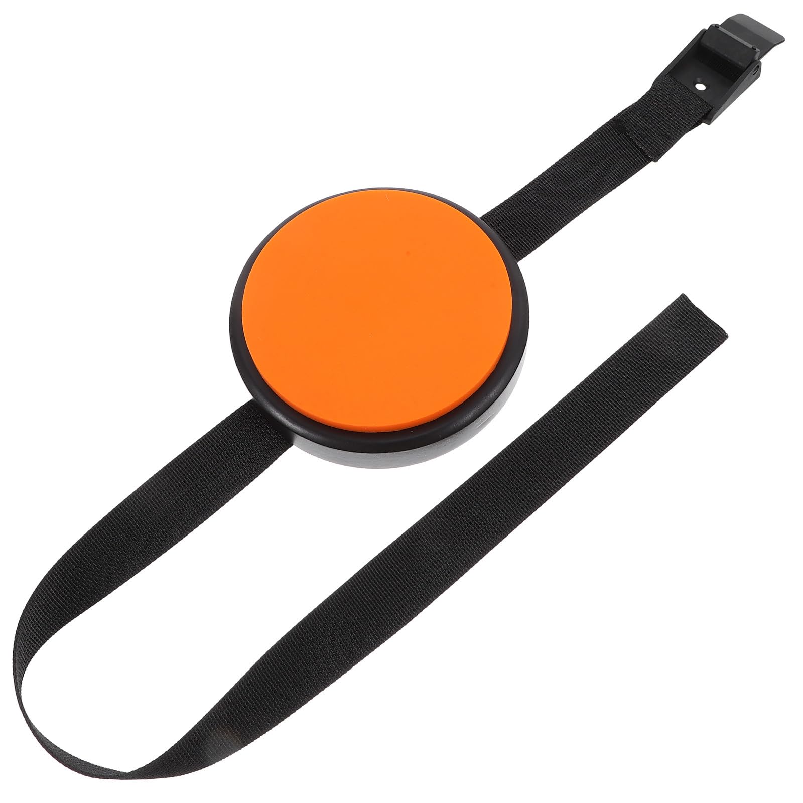 Cabilock Almohadilla para Práctica de Batería de Silicona Portátil Naranja para Pierna, Pad de Batería Silencioso para Entrenamiento en Casa, Accesorio de Percusión para Músicos